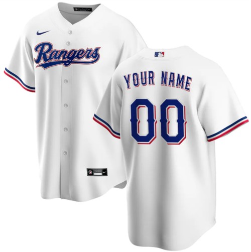Youth Texas Rangers Active Player Custom White Cool Base Stitched Baseball Jersey